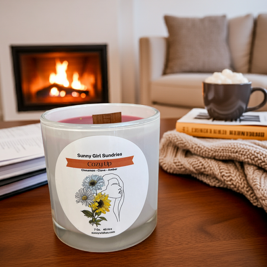 Cozy Up- Cinnamon & Spice Scented Candle