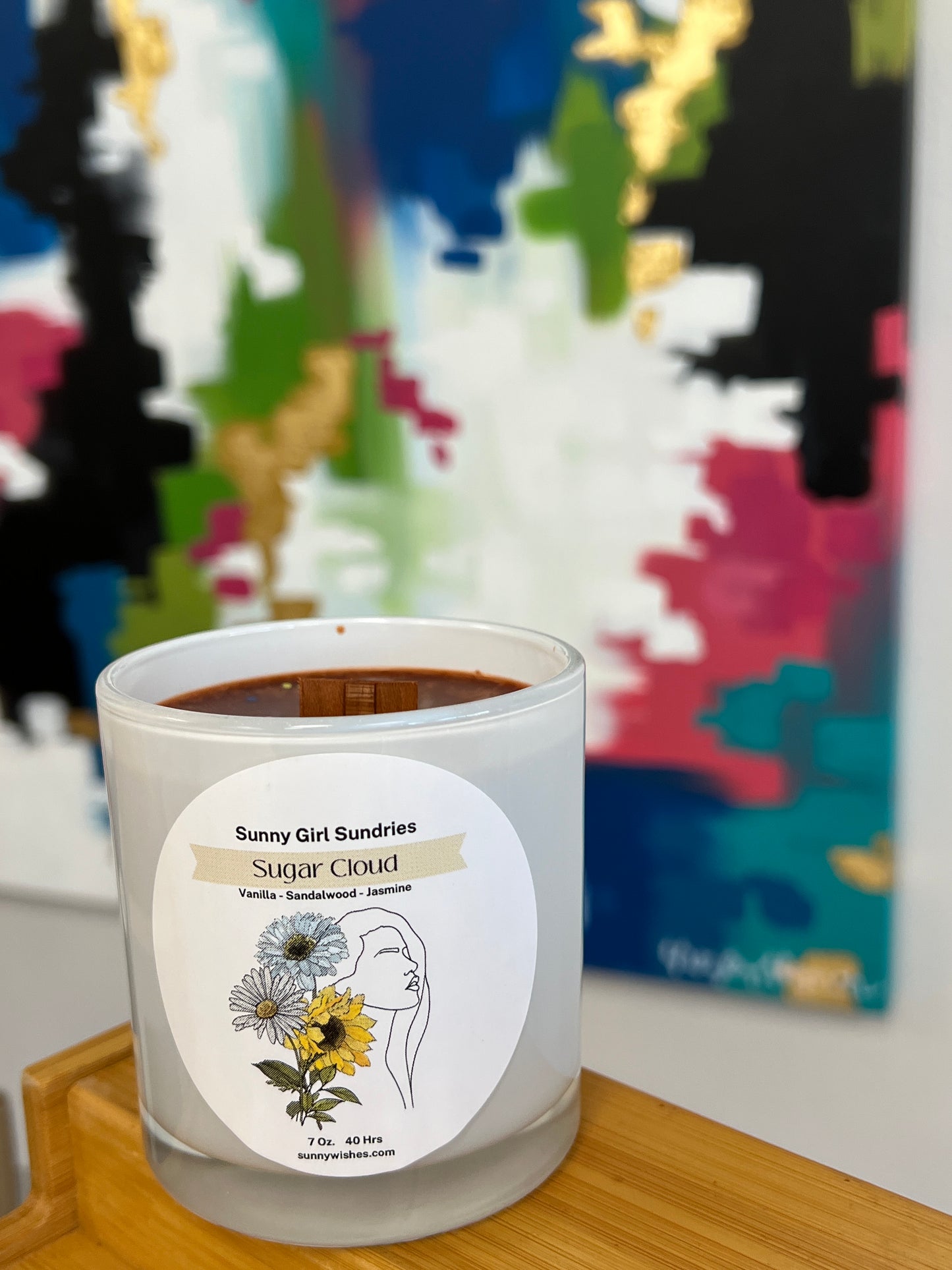 Sugar Cloud- Vanilla Scented Candle