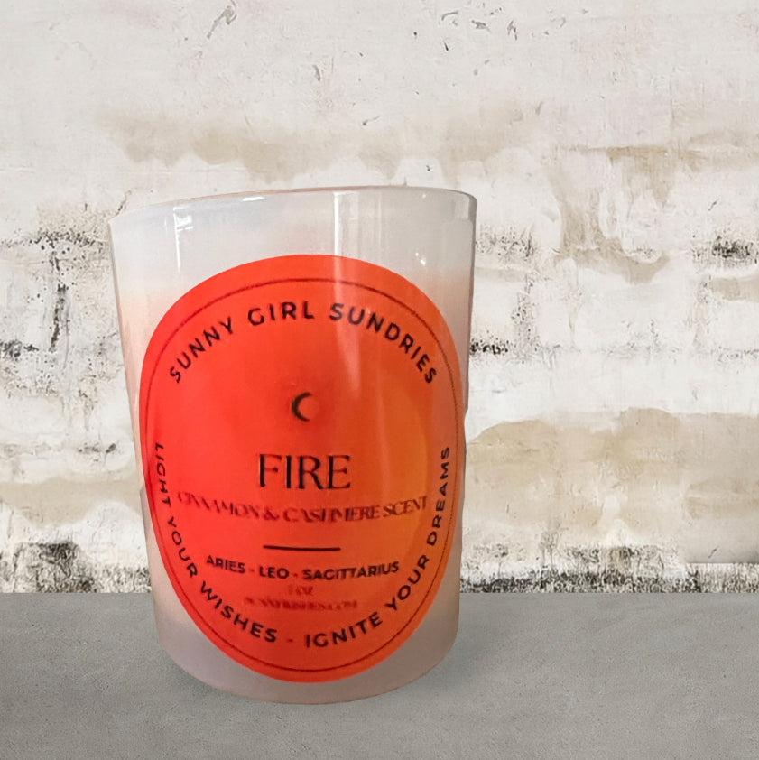 Elementals Collection Wooden Wick'd Candle set of 4