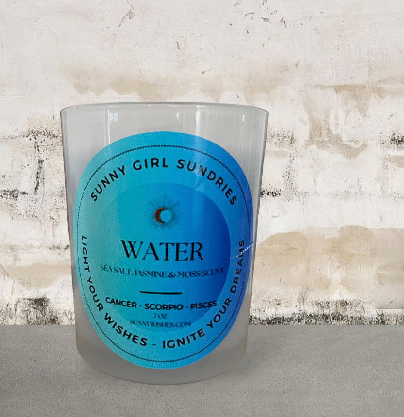 Elementals Collection Wooden Wick'd Candle set of 4