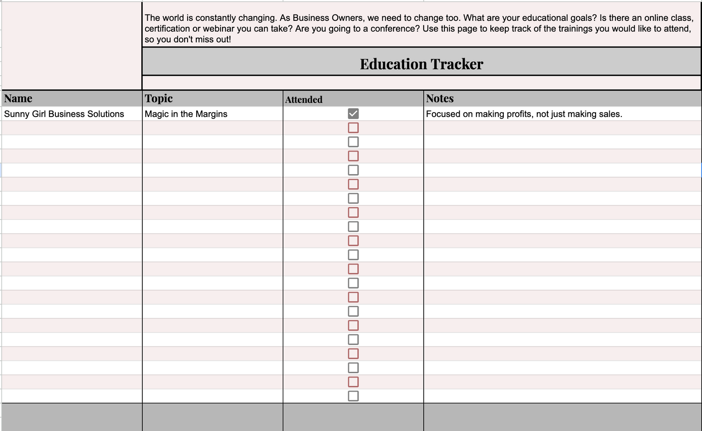 Blink Book Digital Organizer: Education Tracker