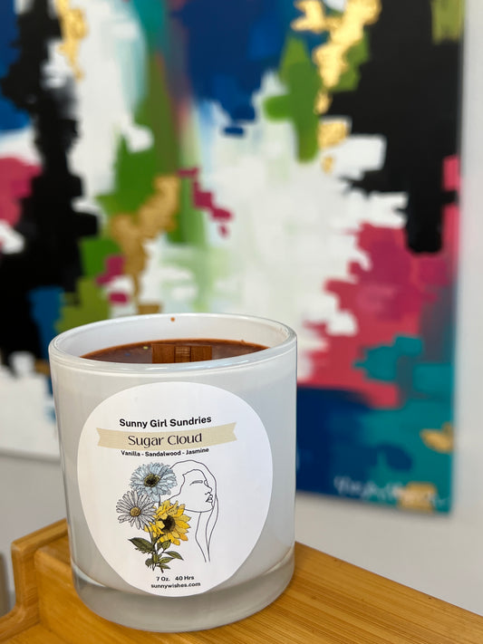 Sugar Cloud- Vanilla Scented Candle