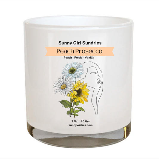 Peach Prosecco Wood Wick Candle