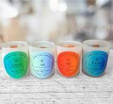 Elementals Collection Wooden Wick'd Candle set of 4